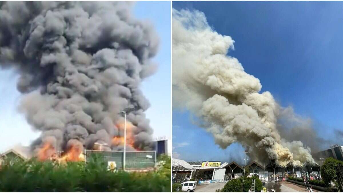 Incendio devasta il centro commerciale Le Vele di Desenzano del Garda: evacuata la struttura