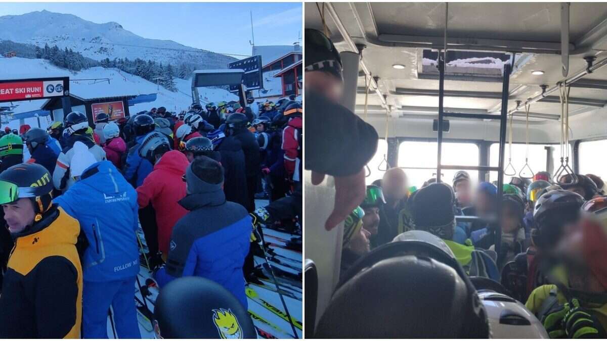 A Bormio la funivia impatta con gli alberi e si blocca: gli sciatori costretti a uscire dalla botola del tetto