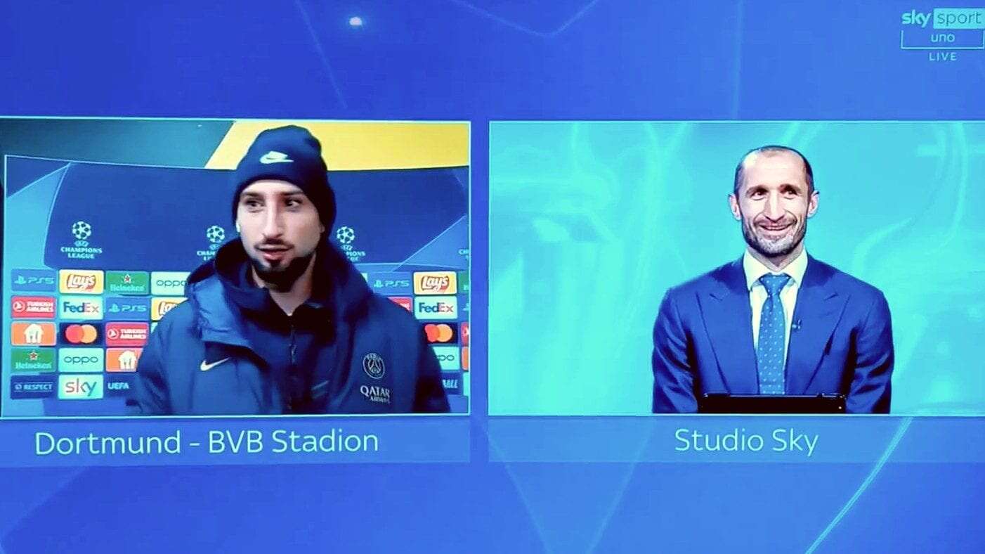 L'intervista impossibile di Chiellini a Donnarumma, conversazione surreale: 