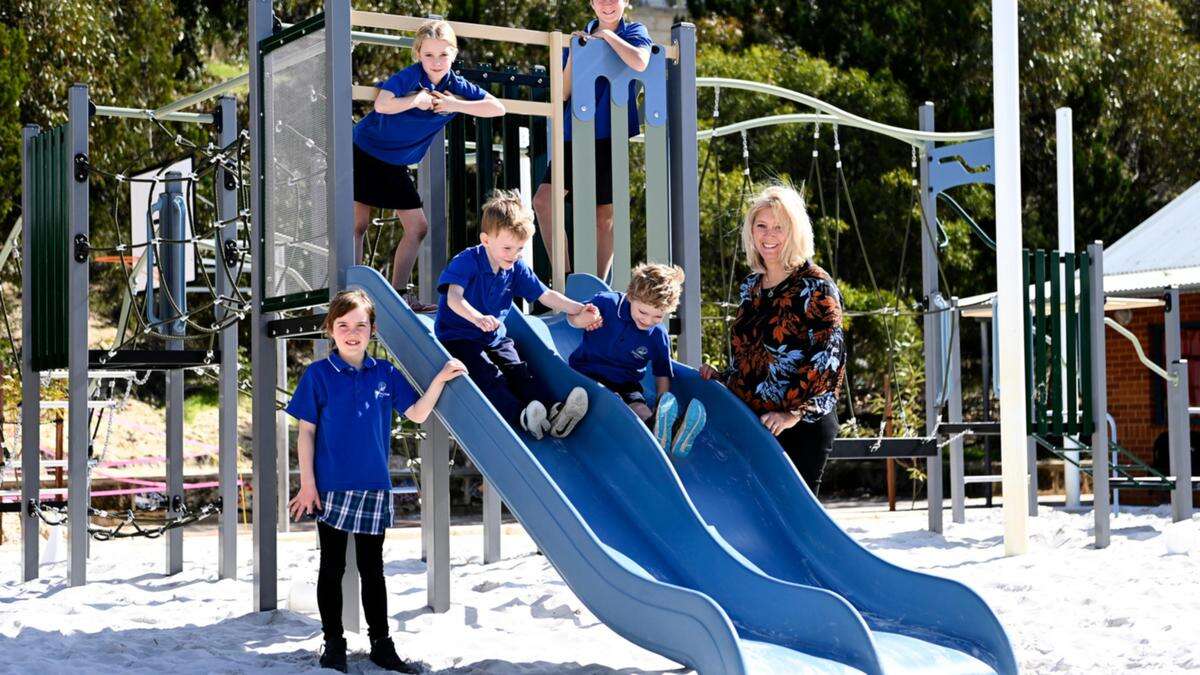 Swanbourne students get new play space ahead of hot summer