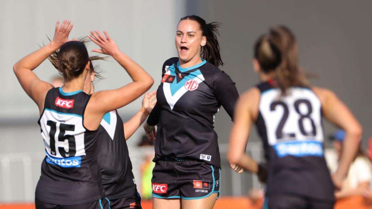 Houghton goal gives Power last-gasp AFLW win over GWS