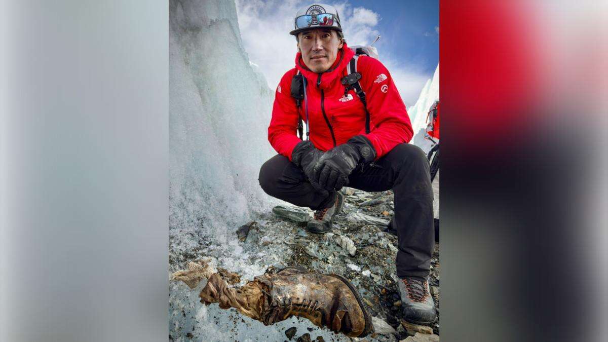 Foot found on Everest after 100 years a clue to mystery