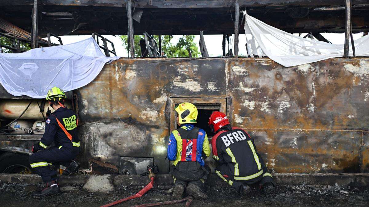 breakingThai school bus fire leaves up to 25 kids and teachers dead