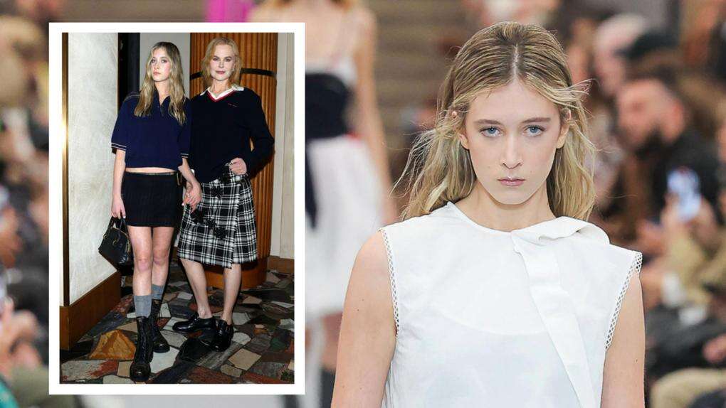 Nicole Kidman’s teen daughter makes her modeling debut