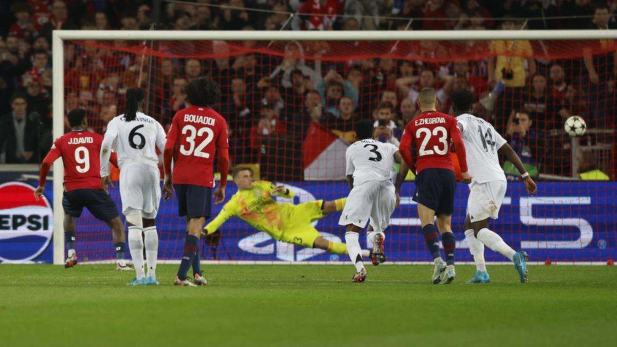 Penalty gives Lille shock victory over Real Madrid