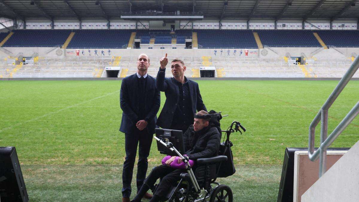 Prince William sends support to Kevin Sinfield ahead of 'gruelling' charity run in memory of late rugby legend Rob Burrow