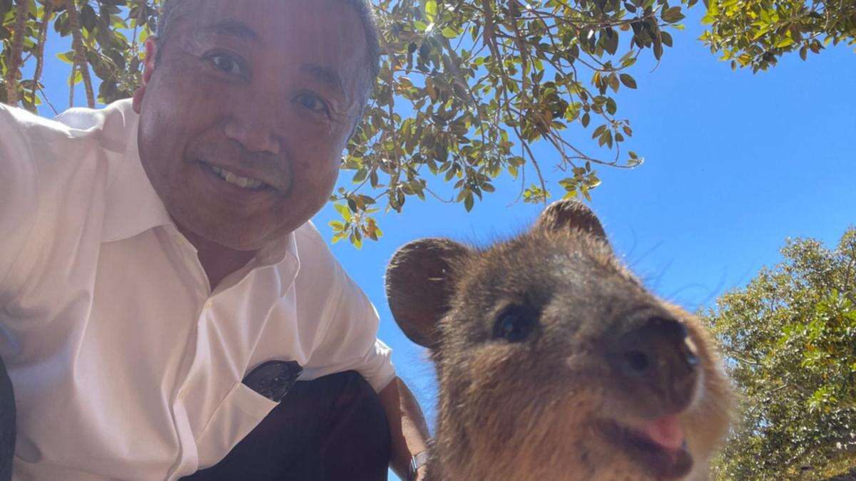 International astronauts get quokka selfies on Rottnest