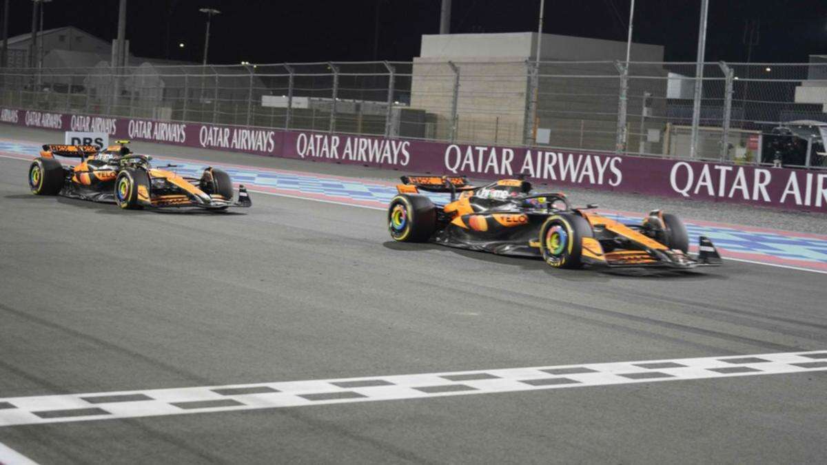 Piastri wins Qatar F1 sprint race in McLaren one-two