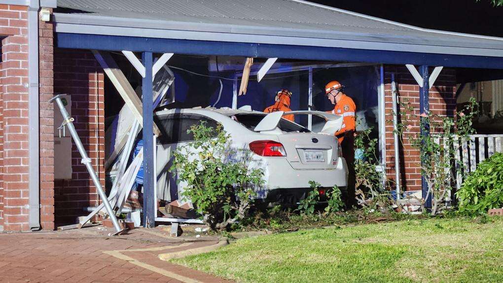 Teen ploughs car into Wanneroo home