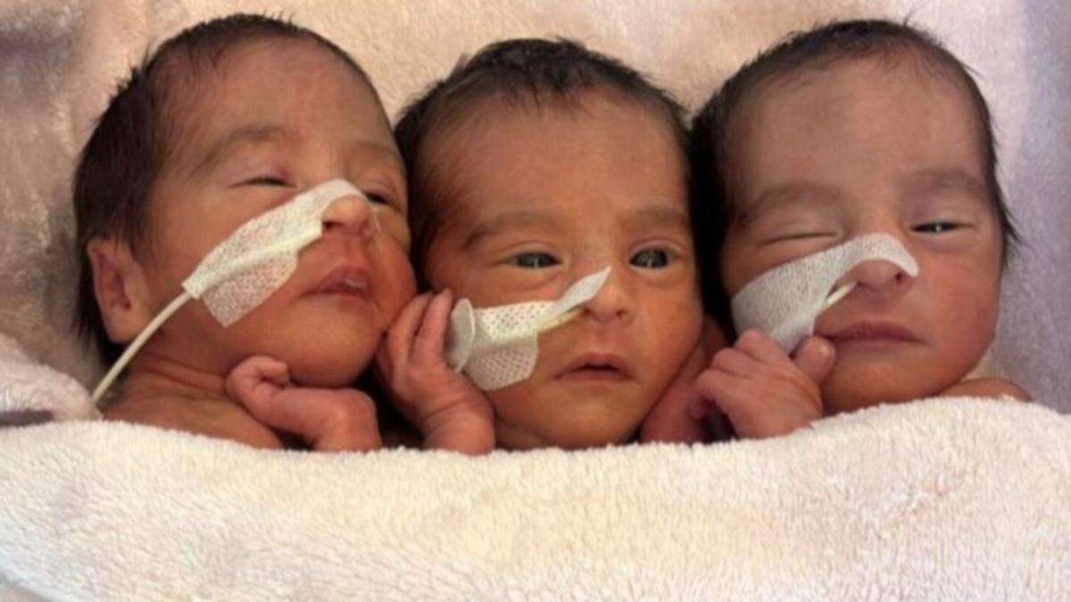 ‘They’re doing great’: Rare Aussie triplets born