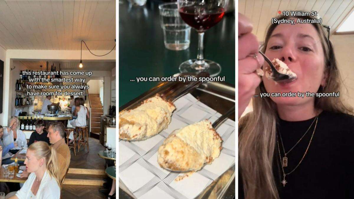 Australian restaurant serves dessert by spoonfuls