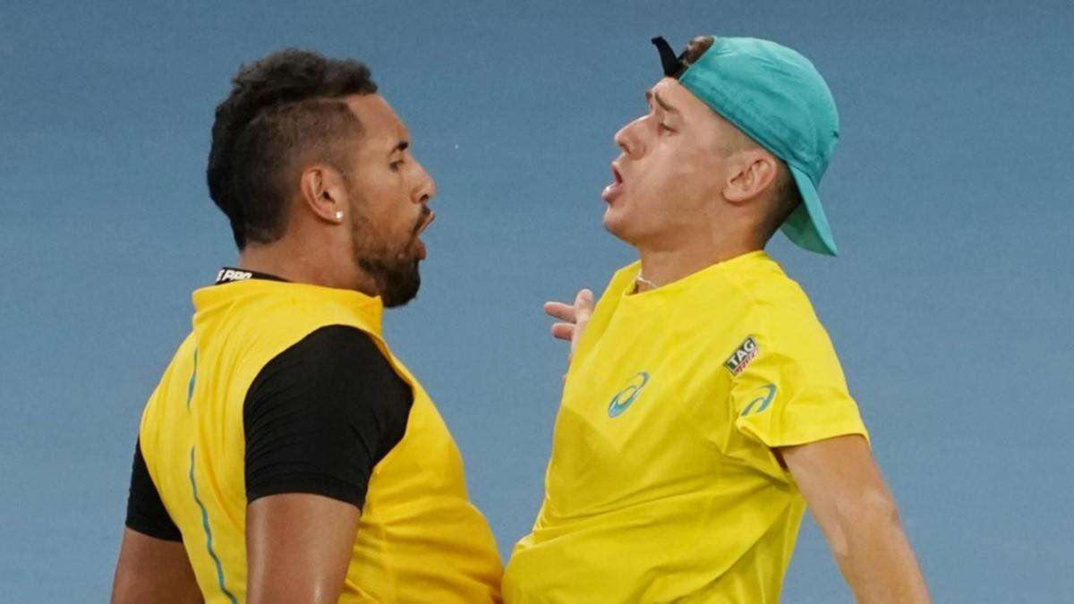 Kyrgios' Davis Cup recall excites teammate de Minaur