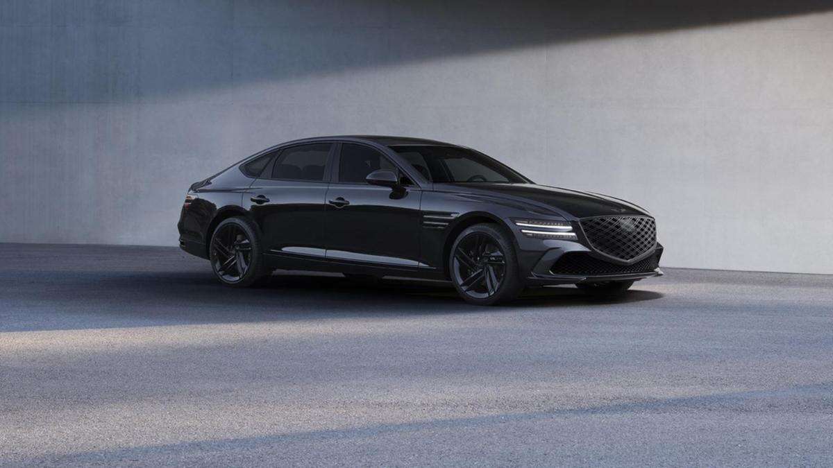 Chrome-loving luxury brand goes stealth with blacked-out luxury sedan