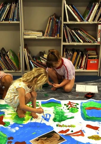 Inaugural art show features primary school paintings