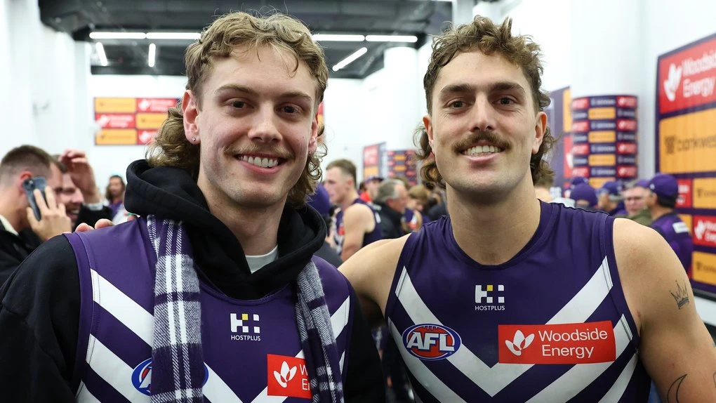 Luke who it is! Aussie NBA gun celebrates Freo win in rooms