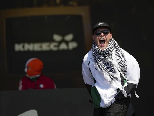 ‘I’m a free man’: Kneecap defy UK PM with Glastonbury chant
