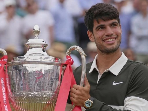 18 in a row for Alcaraz in Queen's Wimbledon statement