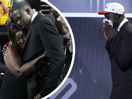 Tear-jerking scenes as family breaks down at NBA draft