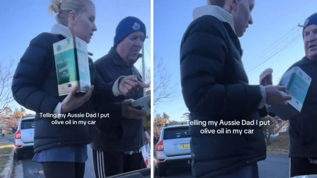 ‘Well you’re f***ed now’: Aussie dad’s viral prank reaction