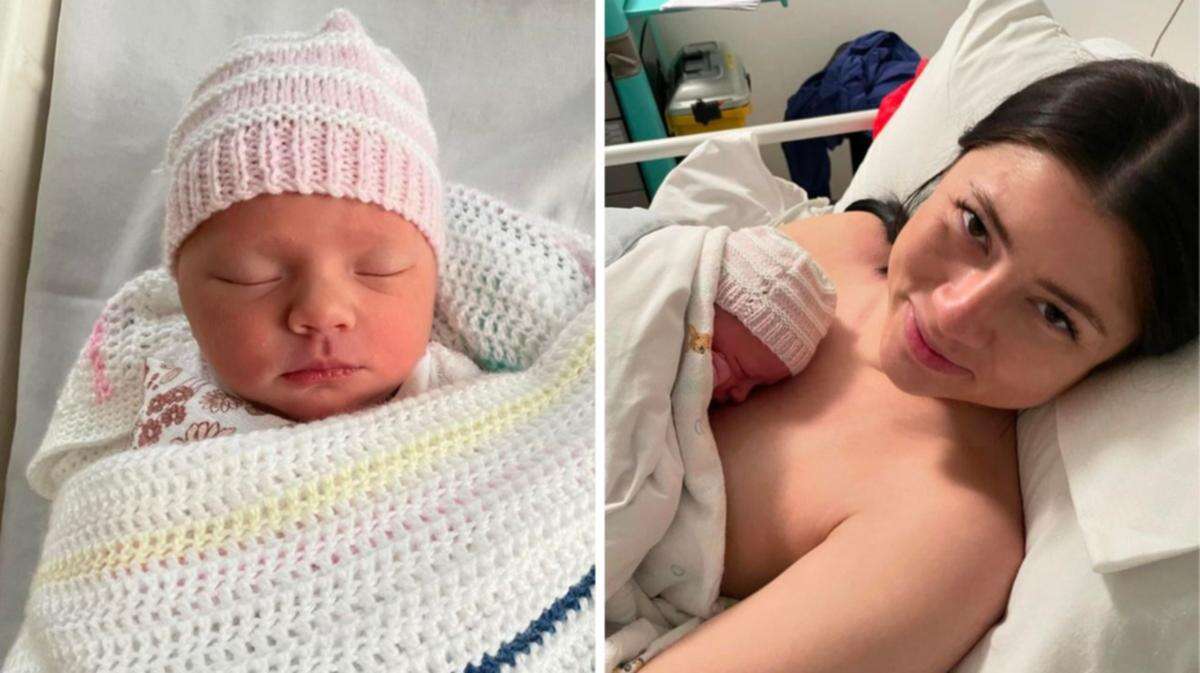 AFL premiership hero welcomes first child into the world