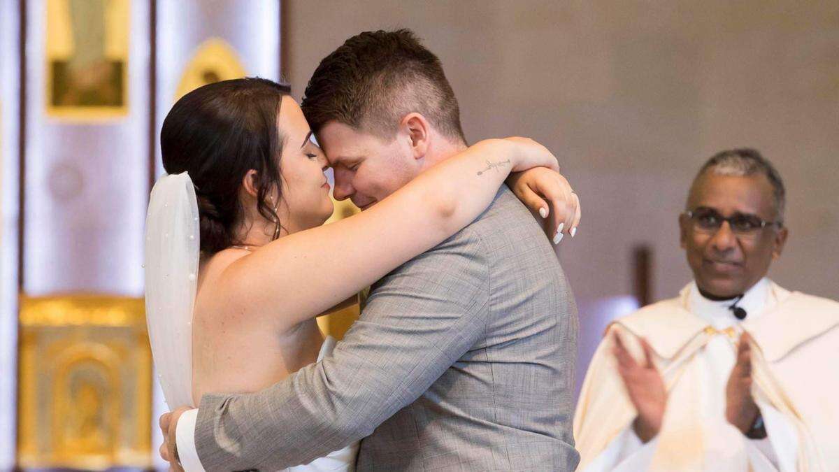 From a Tinder match to a heartfelt wedding ceremony