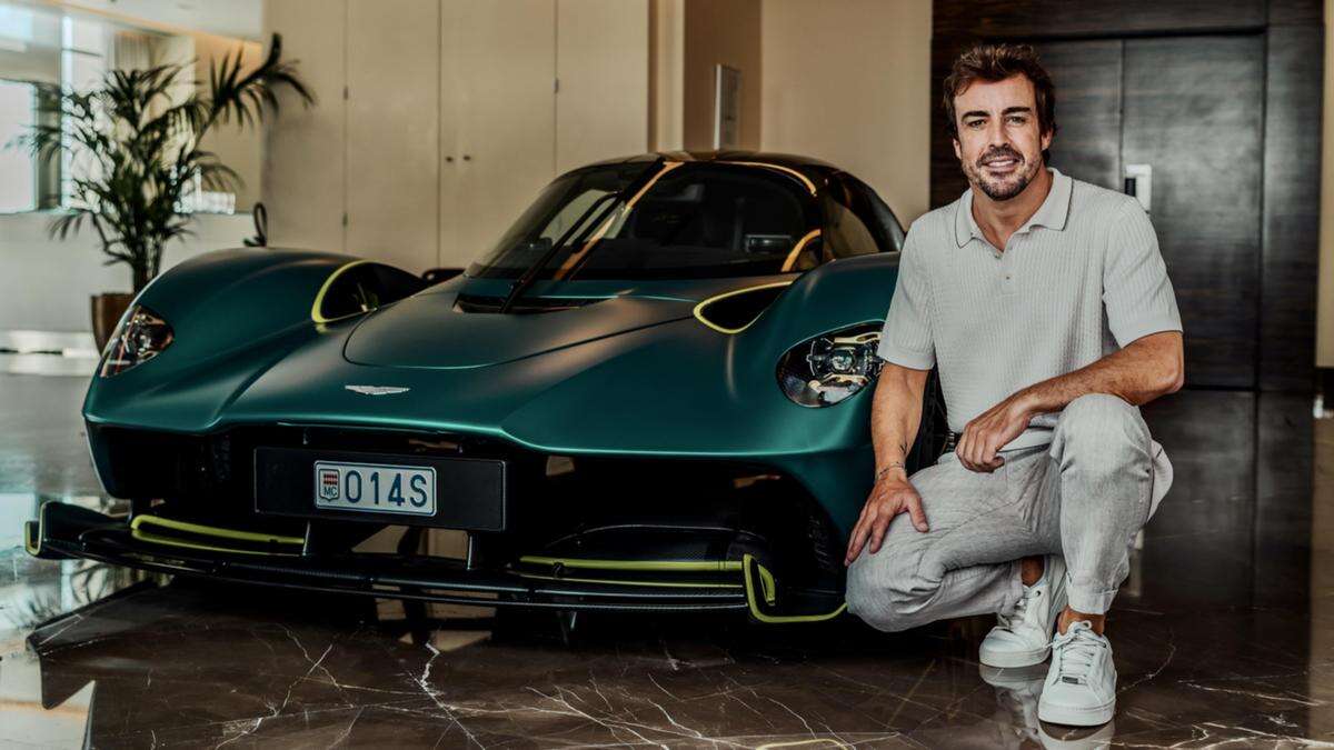 Fernando Alonso gets his Aston Martin hypercar, laughs at report it broke down