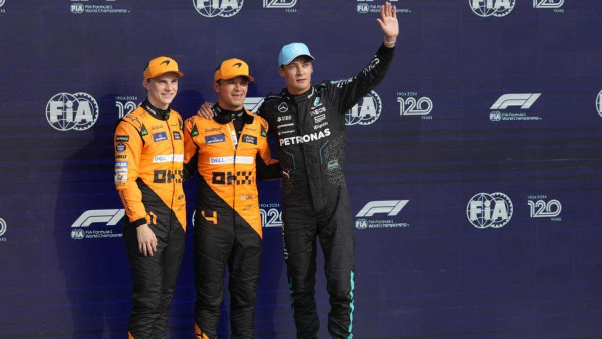 Norris and Piastri in McLaren front-row sweep at Monza