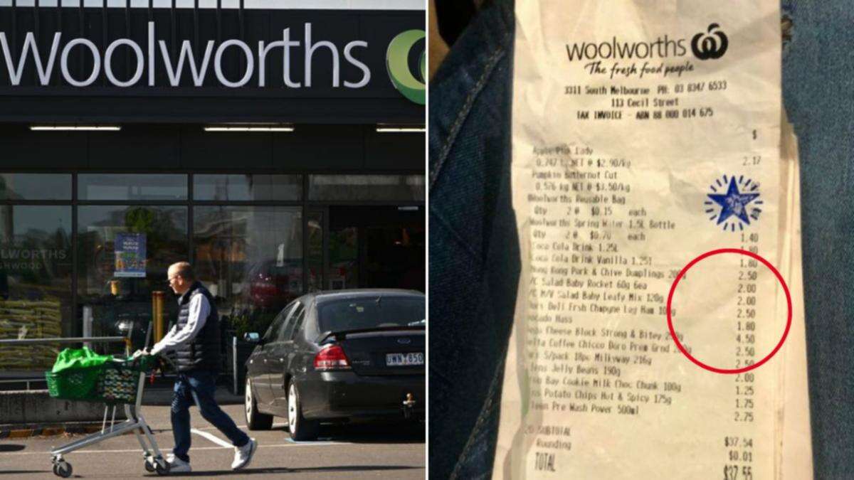 Woolworths customers rage at detail in three-year-old receipt