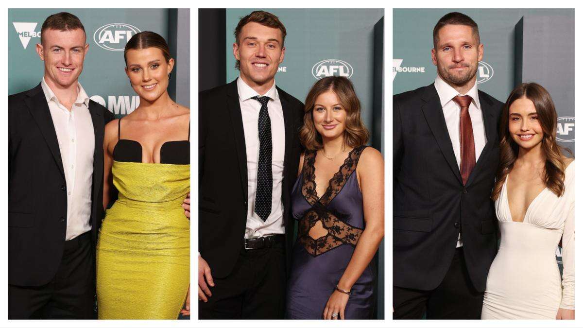 West Aussie WAGs turn heads in plunging gowns for AFL awards