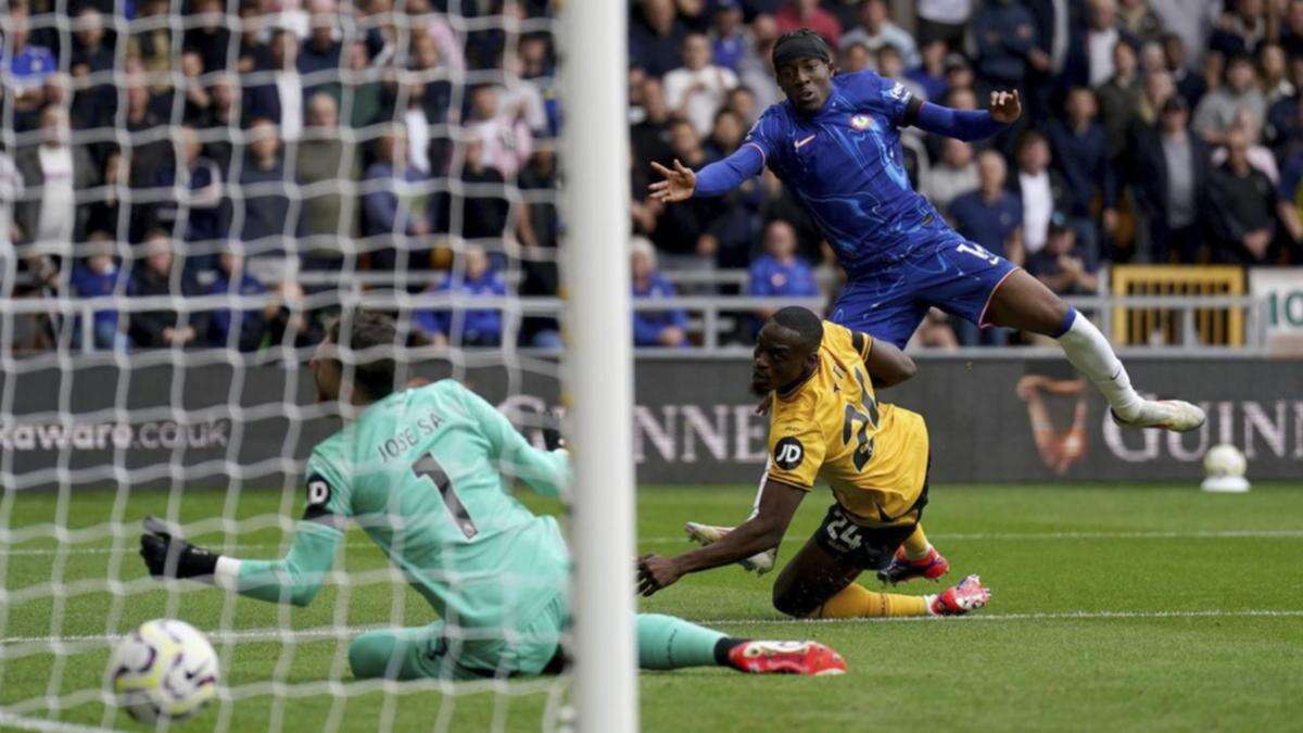 Madueke answers boos with Chelsea hat-trick at Wolves