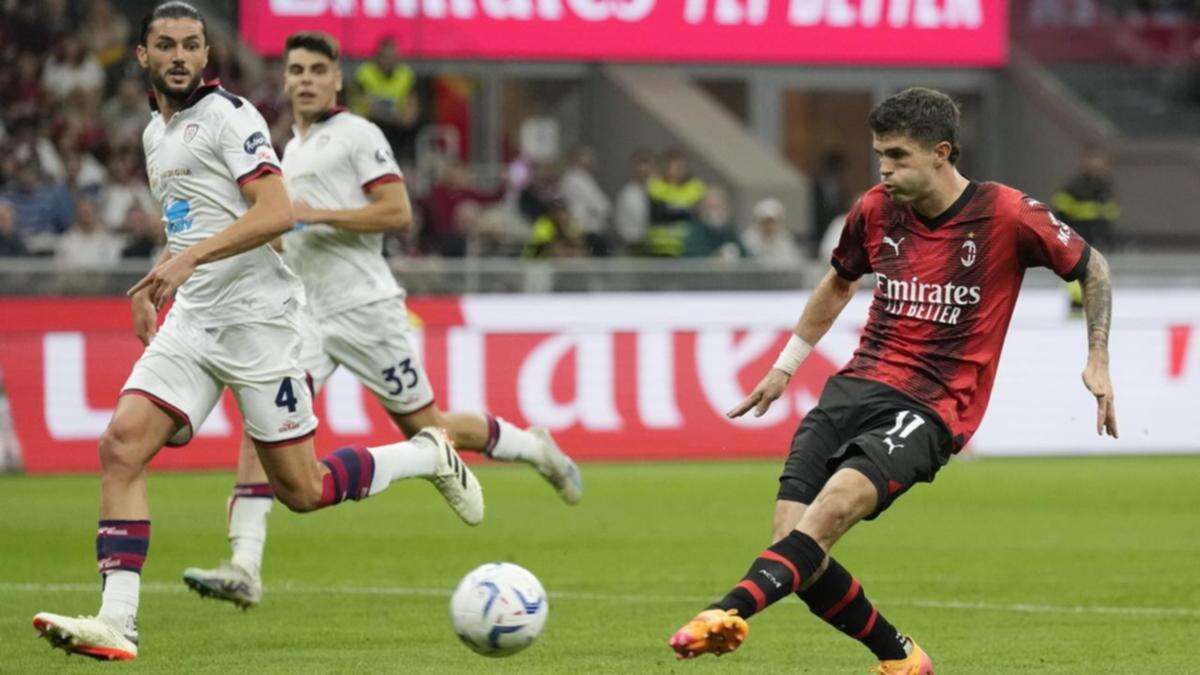 AC Milan end winless run by thrashing Cagliari