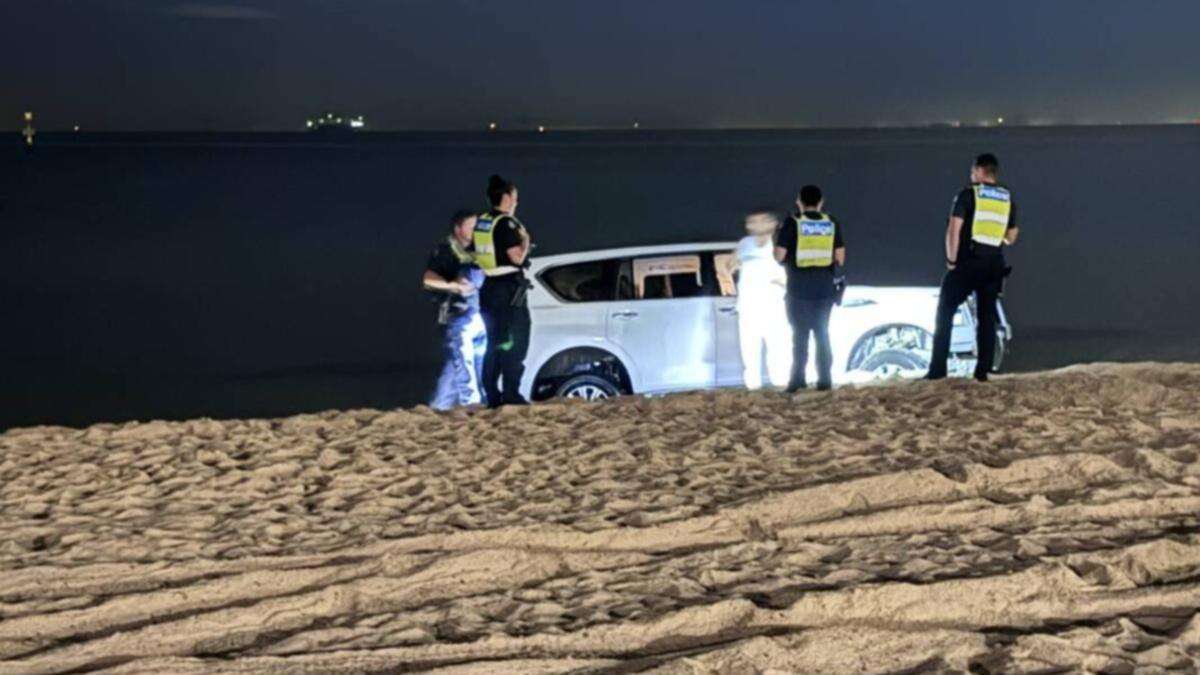 Bizarre scenes as tourist’s hire car bogged