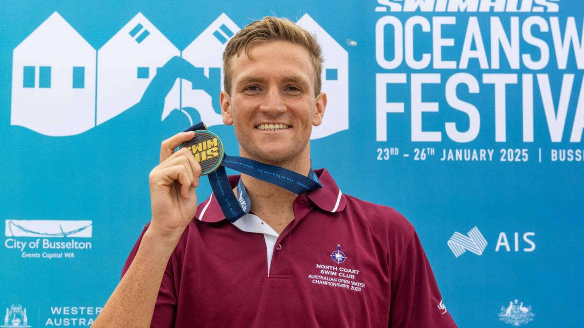 Kyle Lee completes swimming sweep in Busselton gold rush