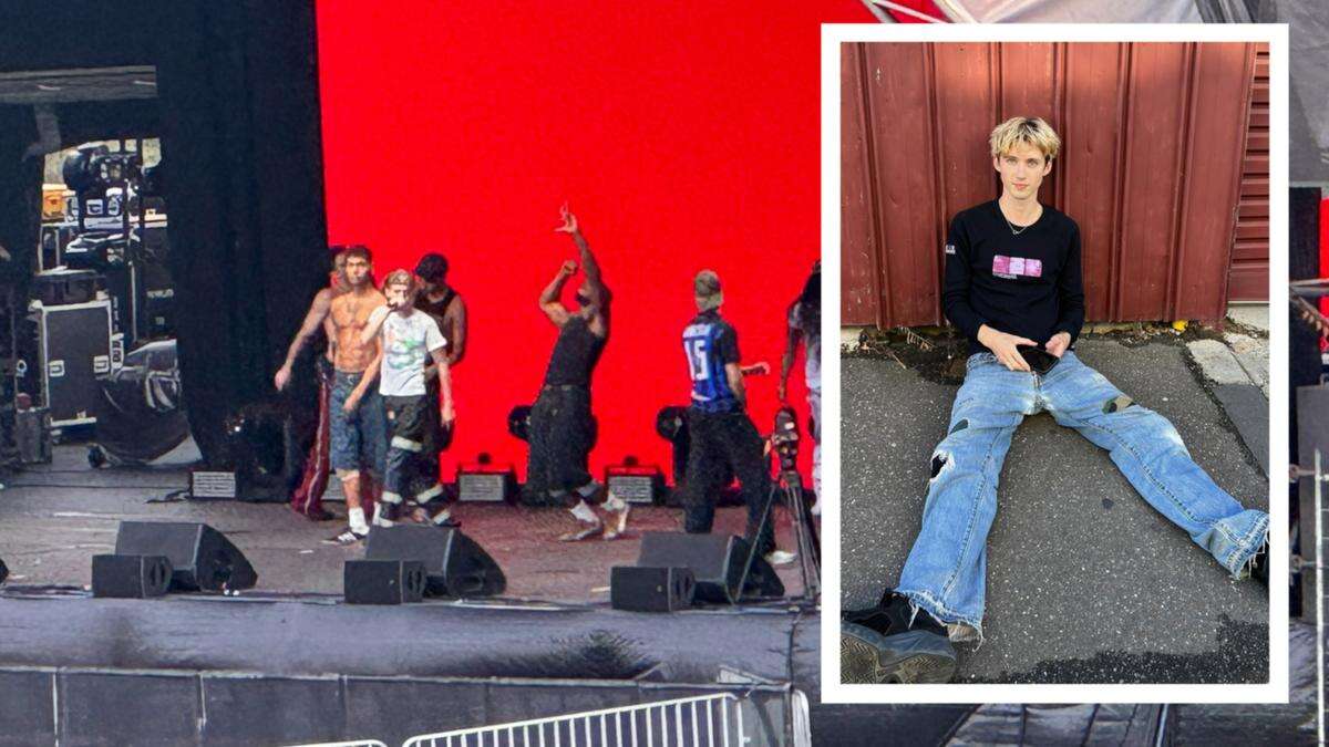 Pop star Troye Sivan spotted rehearsing at Perth location