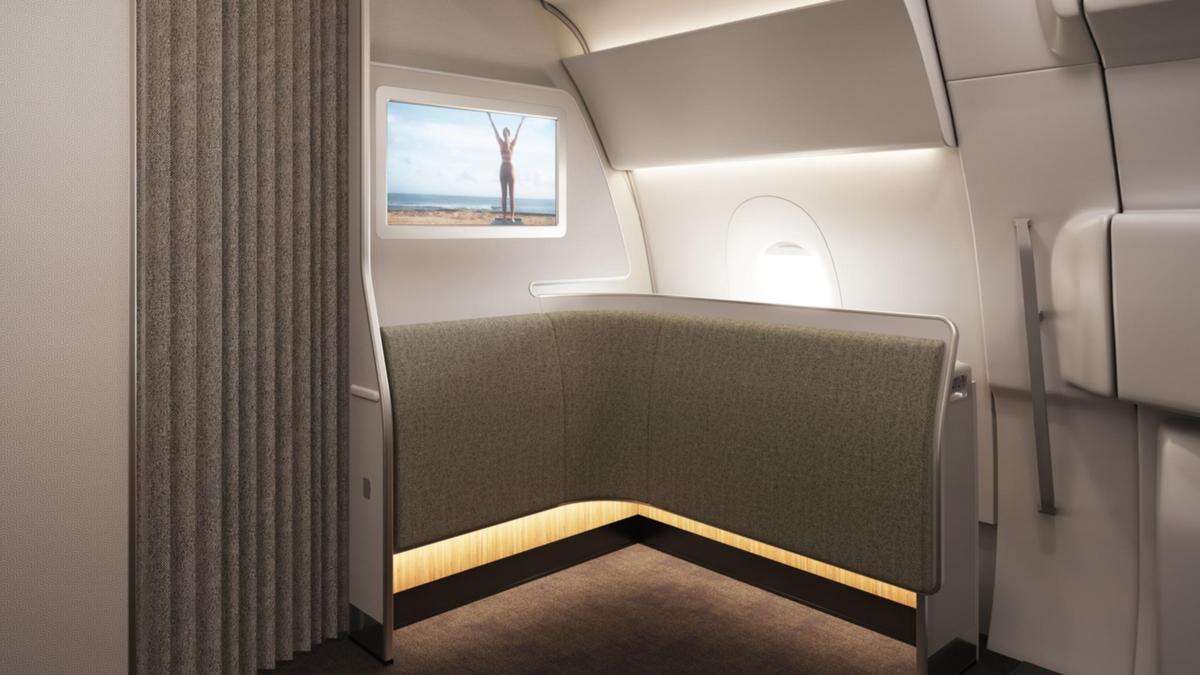 Wild look inside new Qantas plane