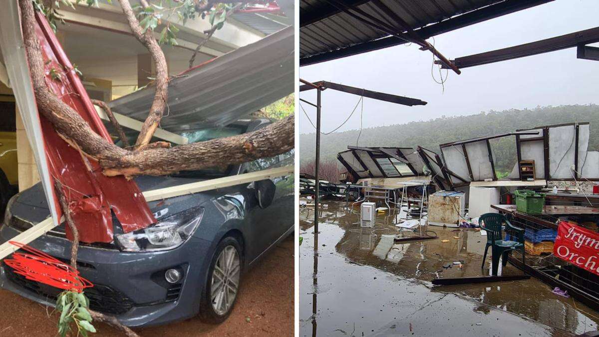 Possible tornado leaves path of destruction in Perth Hills