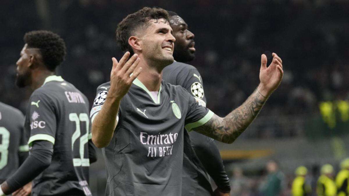 Pulisic scores direct from corner in AC Milan victory