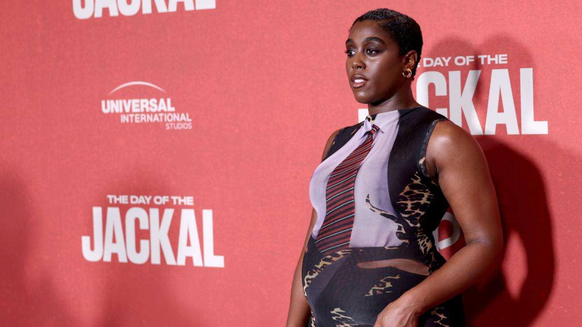 Lashana Lynch confirms pregnancy at The Day Of The Jackal premiere