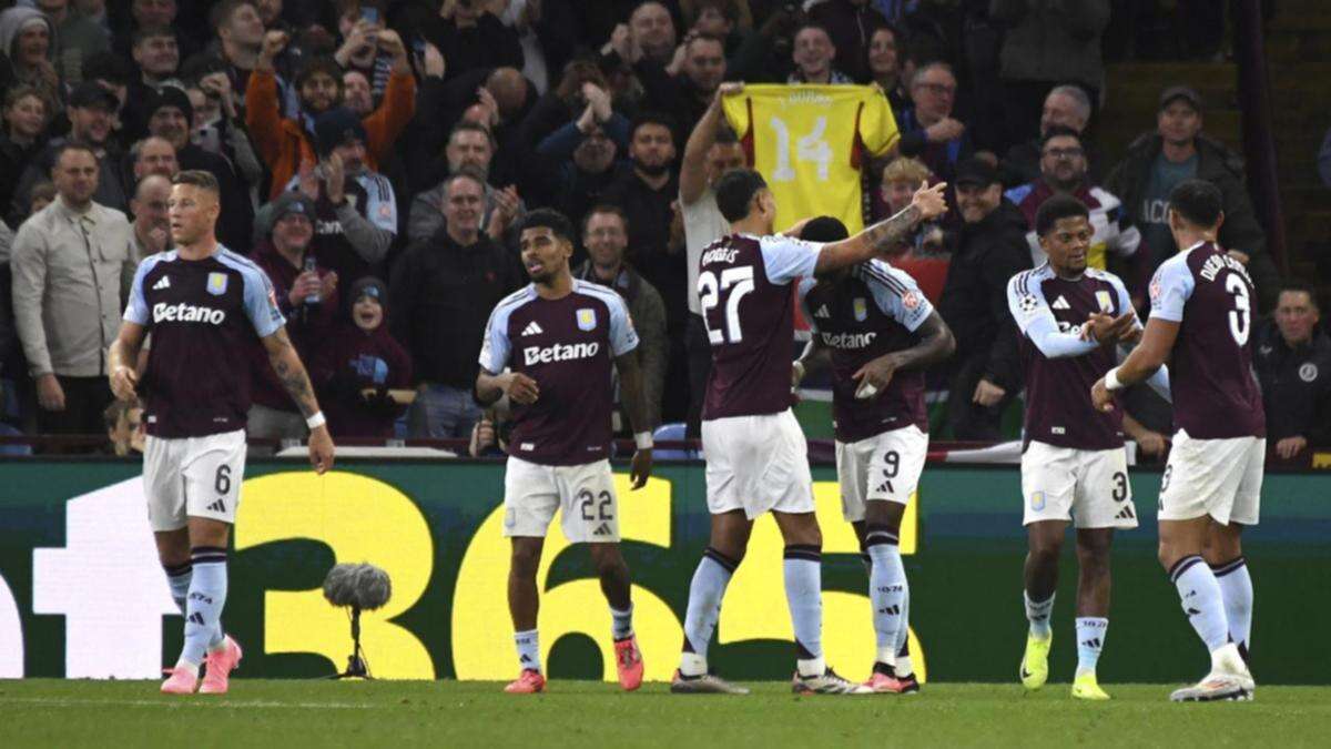 Duran delivers again, Villa top Champions League table