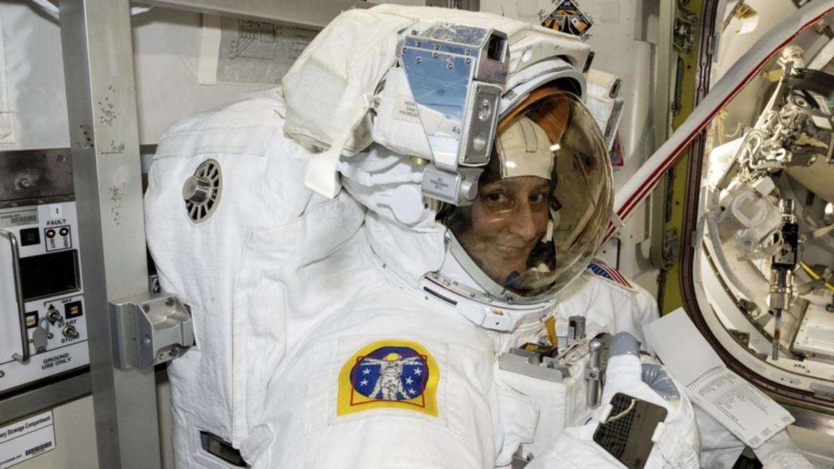 NASA's stuck ISS astronaut steps out on a spacewalk