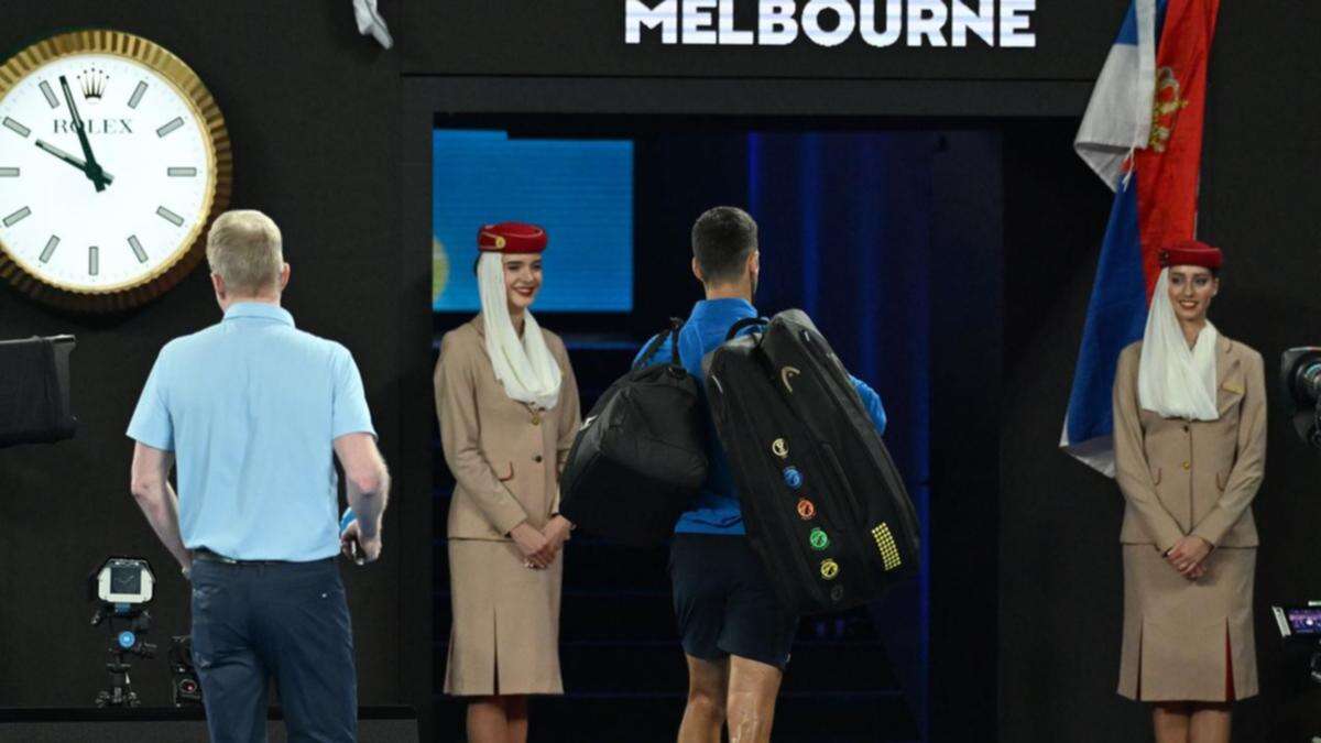 Djokovic makes silent protest over Channel Nine sledge