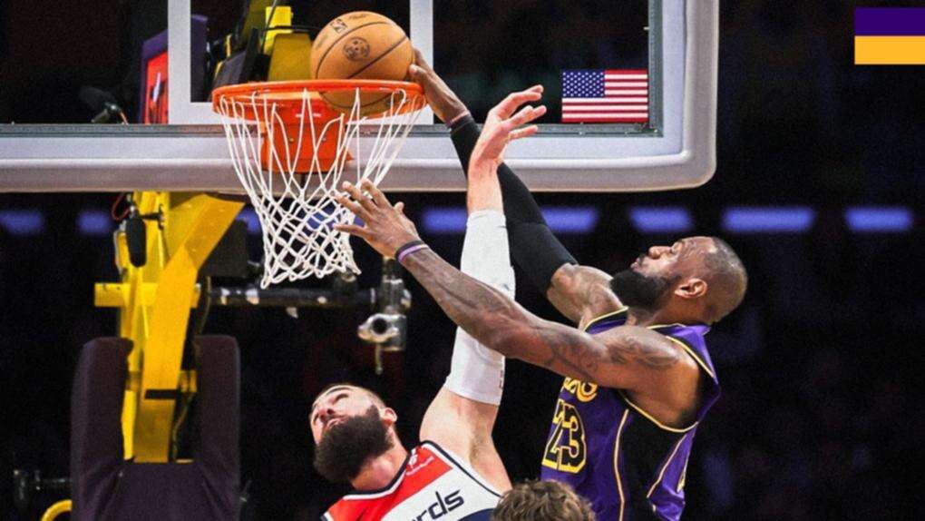 Lebron leaves son stunned with poster dunk