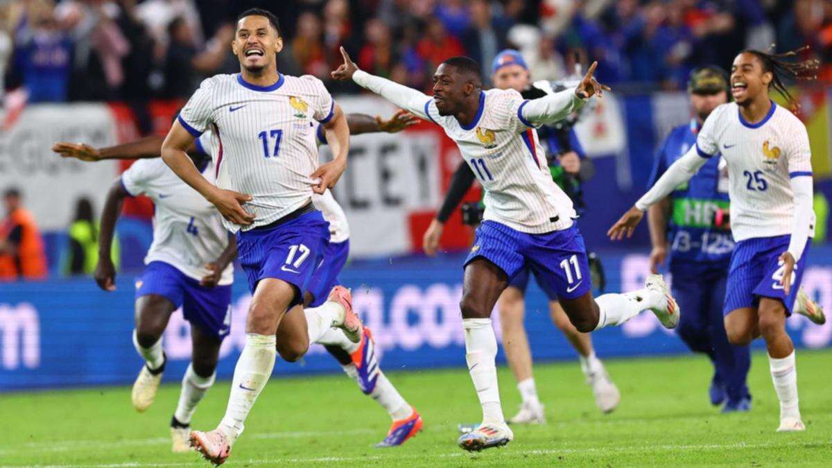 Happy French on left wing in political football match