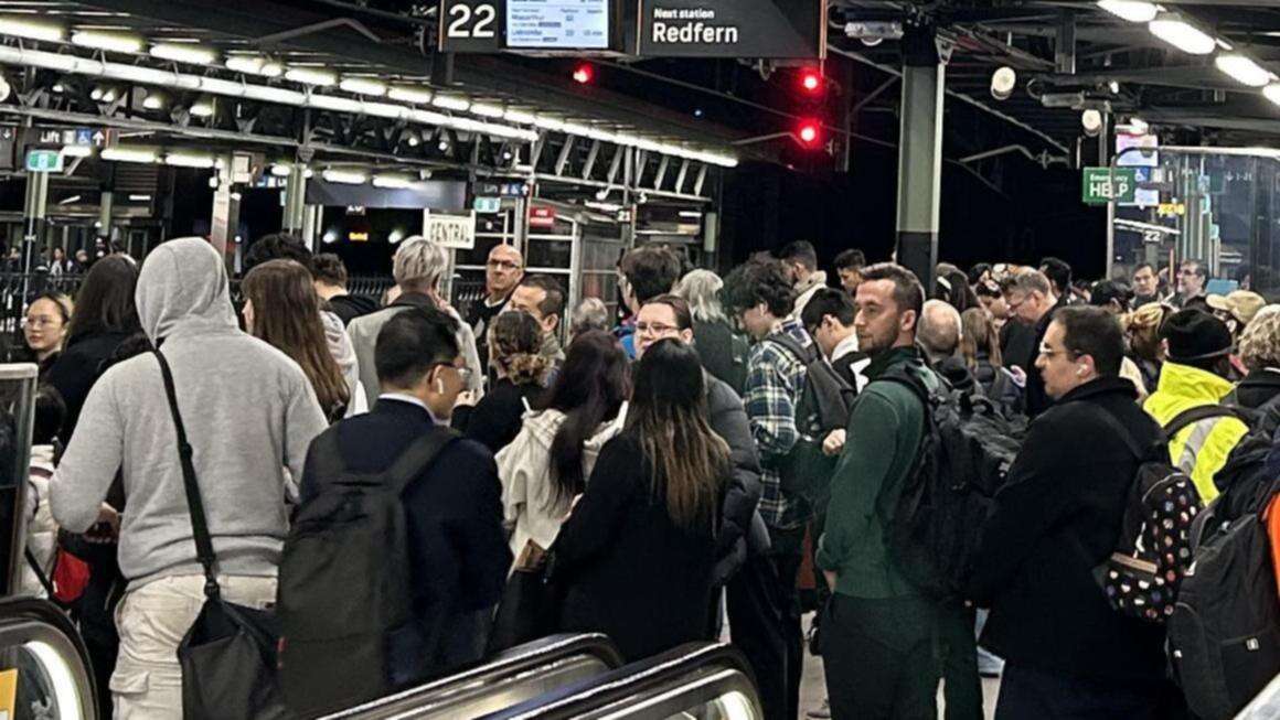 Chaos as woman is stuck under train