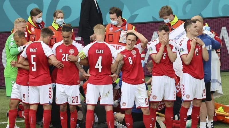 Denmark regroup after Eriksen collapse
