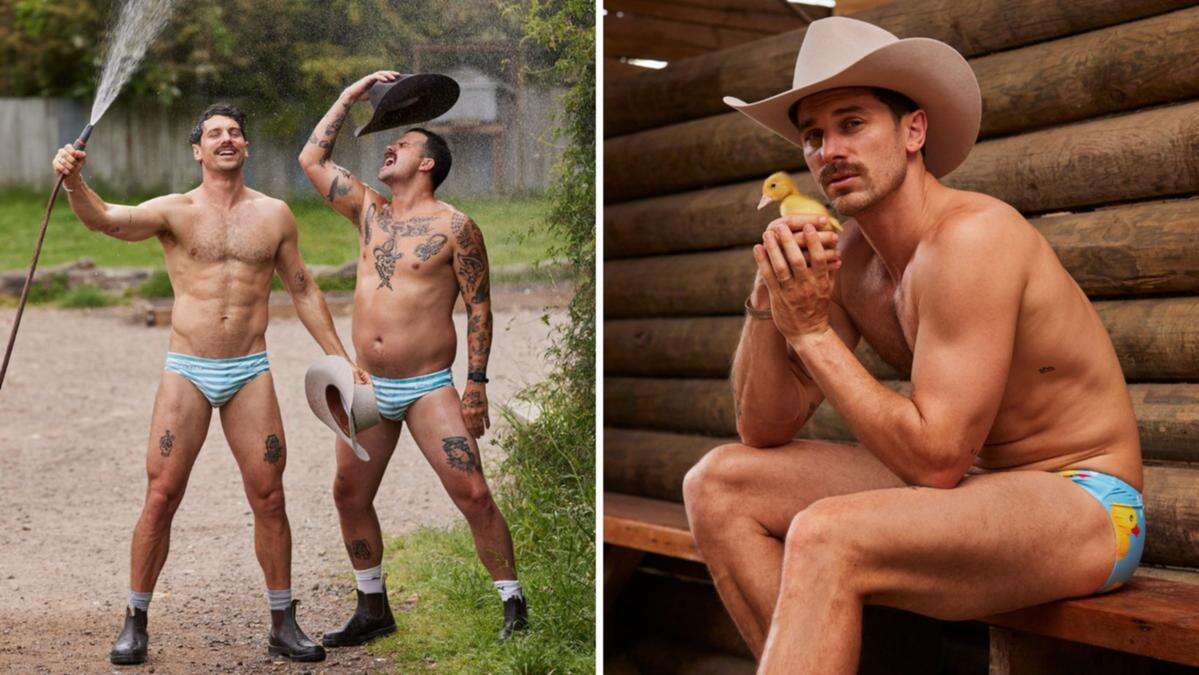 Ex-Bachelor star strips off for spicy farm-themed calendar