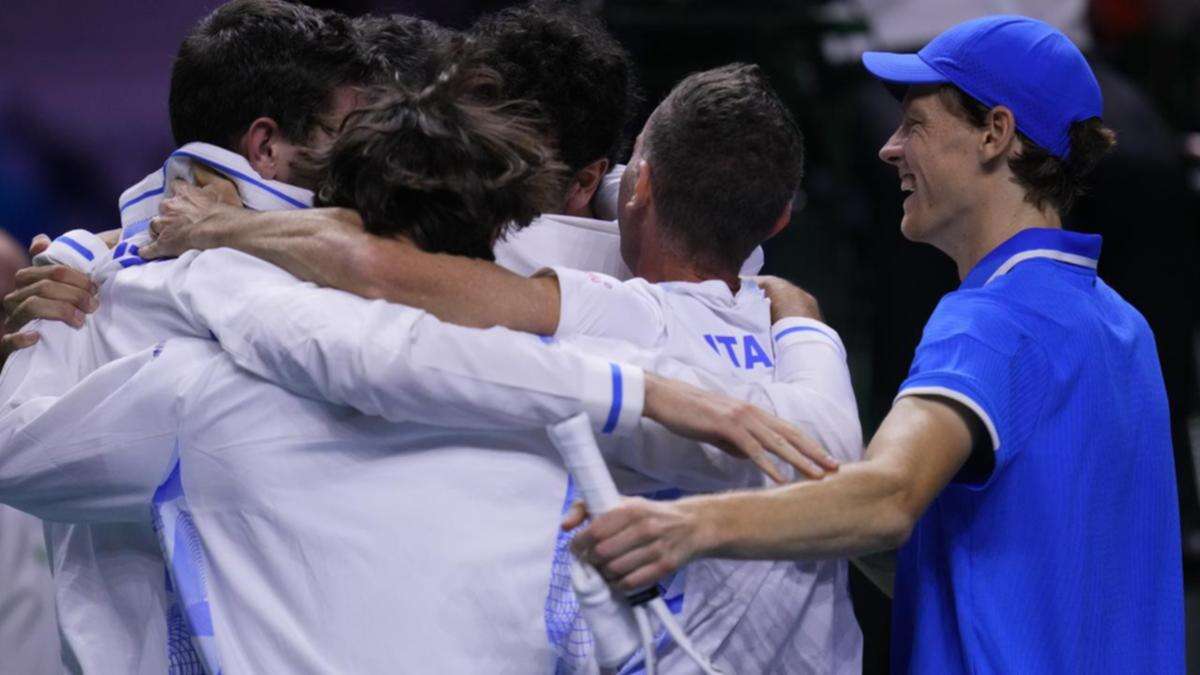 Sinner leads Italy to second Davis Cup in a row