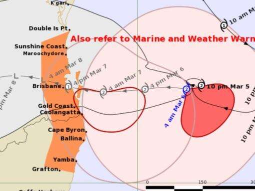 When Cyclone Alfred will hit the coast