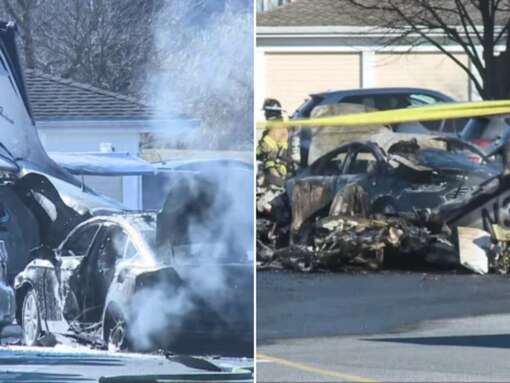 Five injured as plane crashes in US residential area