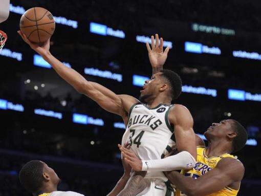 Short-handed Lakers prove no match for bullocking Bucks